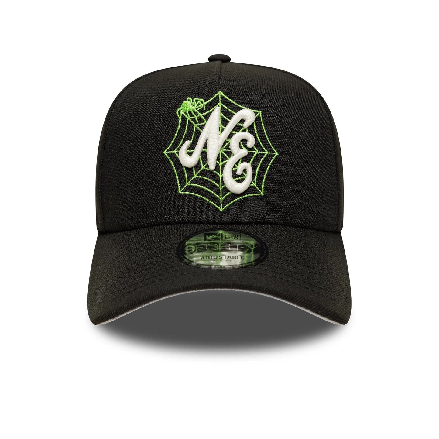 This is a New Era Spider Black 9FORTY A-Frame Adjustable Cap 3