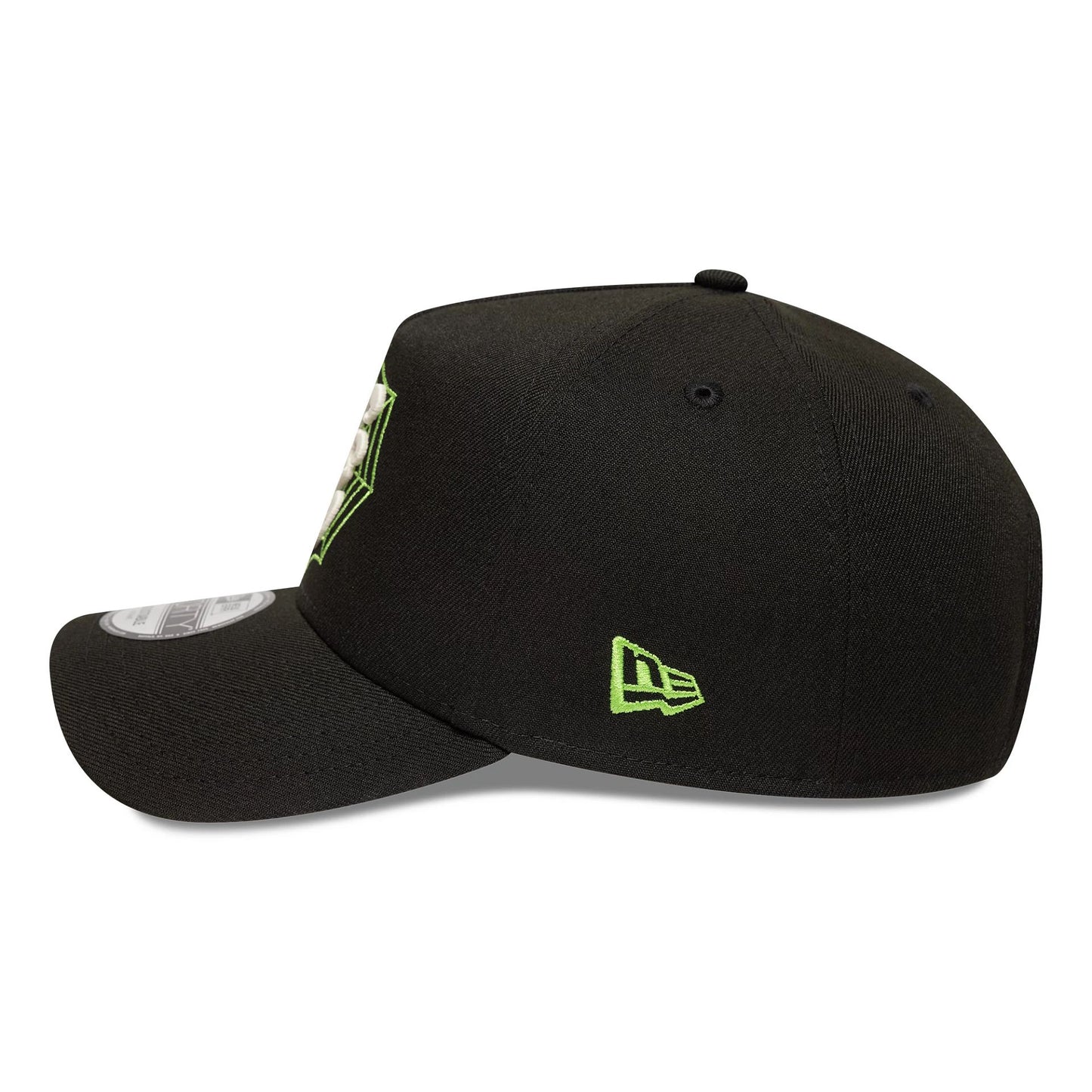 This is a New Era Spider Black 9FORTY A-Frame Adjustable Cap 5