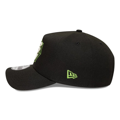 This is a New Era Spider Black 9FORTY A-Frame Adjustable Cap 5