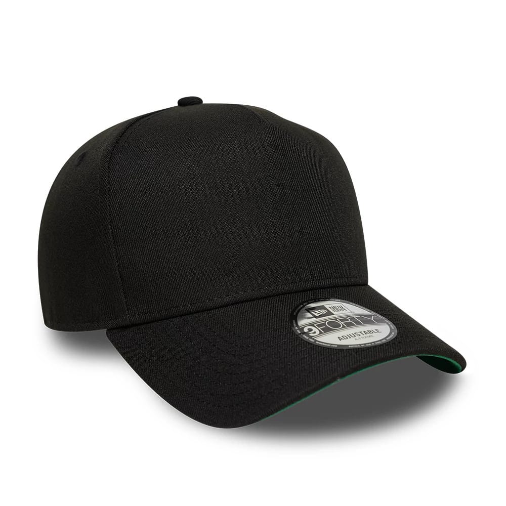This is a  New Era Black 9FORTY A-Frame Adjustable Cap 4
