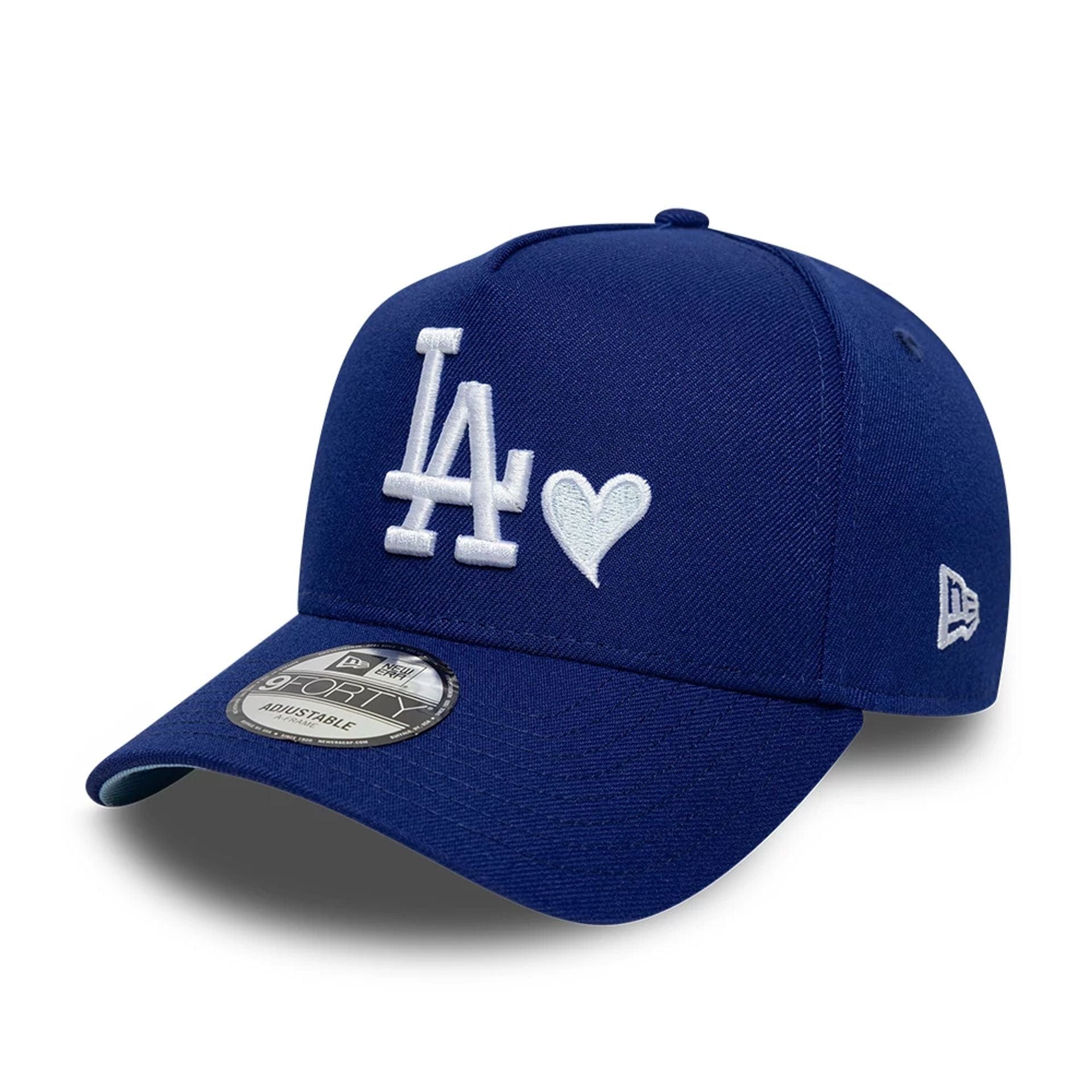 This is a LA Dodgers MLB Heart Dark Blue 9FORTY A-Frame Adjustable Cap 1