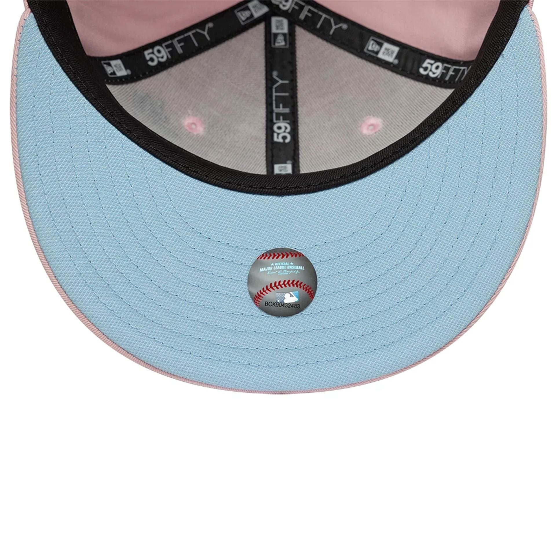 This is a LA Dodgers MLB Palm Taco Pink 59FIFTY Fitted Cap 2