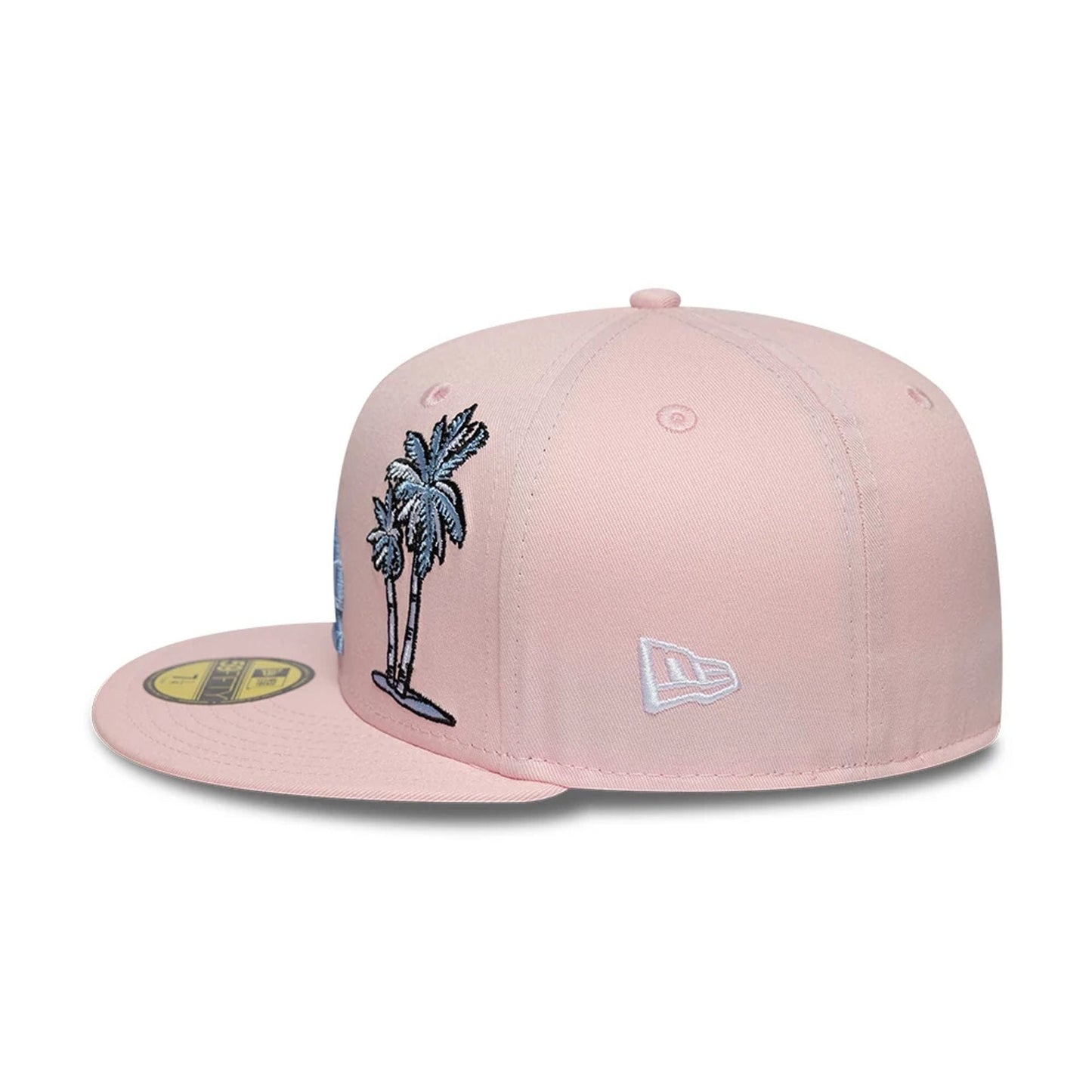 This is a LA Dodgers MLB Palm Taco Pink 59FIFTY Fitted Cap 6