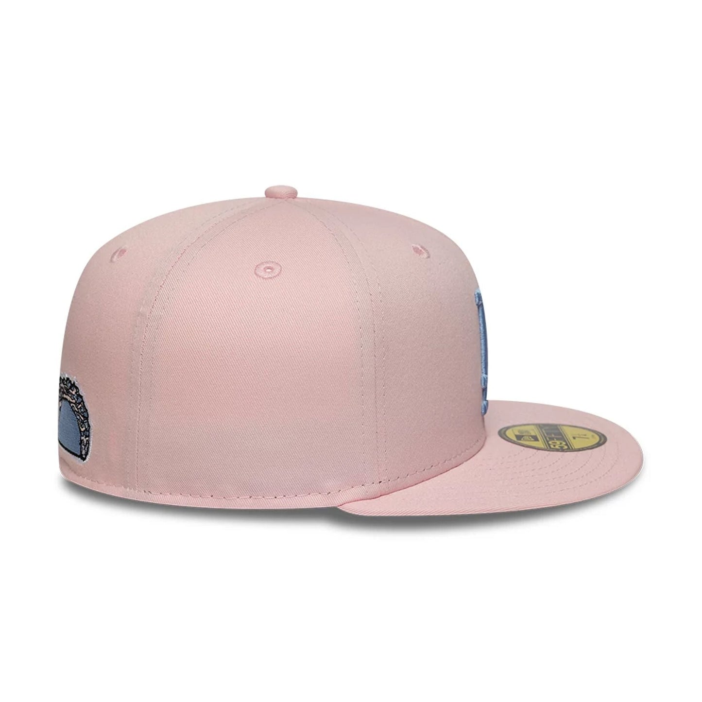 This is a LA Dodgers MLB Palm Taco Pink 59FIFTY Fitted Cap 7