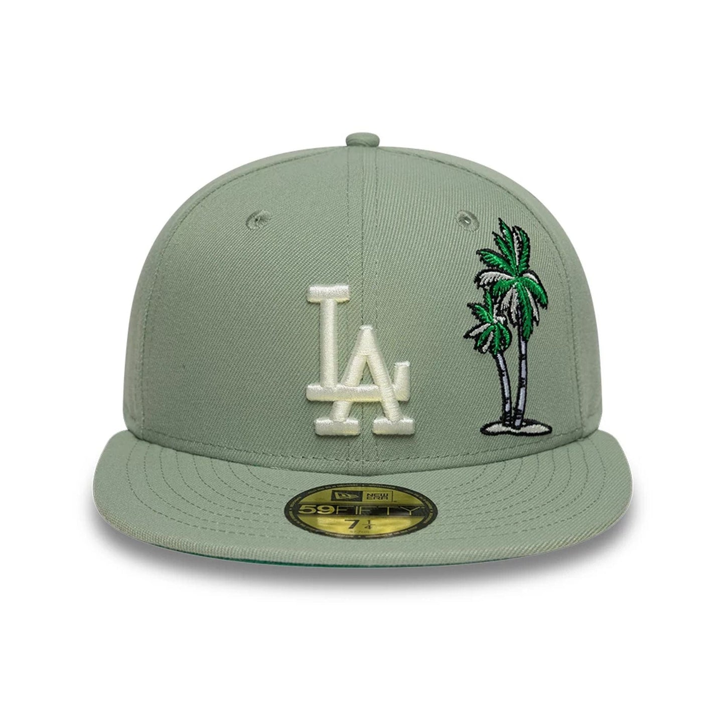 This is a LA Dodgers MLB Palm Taco Green 59FIFTY Fitted Cap 3