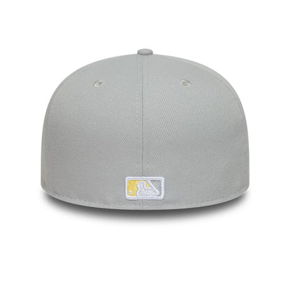 This is a New York Yankees MLB Grey & Yellow 59FIFTY Fitted Cap 7
