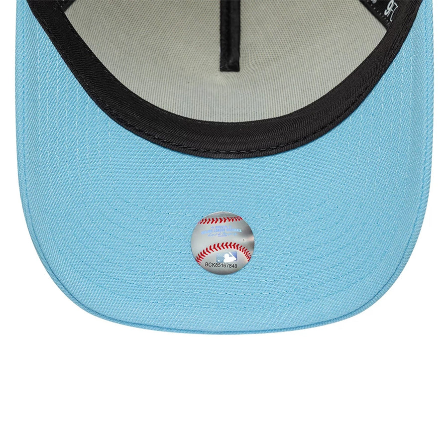 This is a New York Yankees MLB Cream & Blue 9FORTY A-Frame Adjustable Cap 7