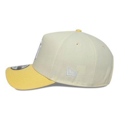 This is a New York Yankees MLB Cream & Yellow 9FORTY A-Frame Adjustable Cap 5