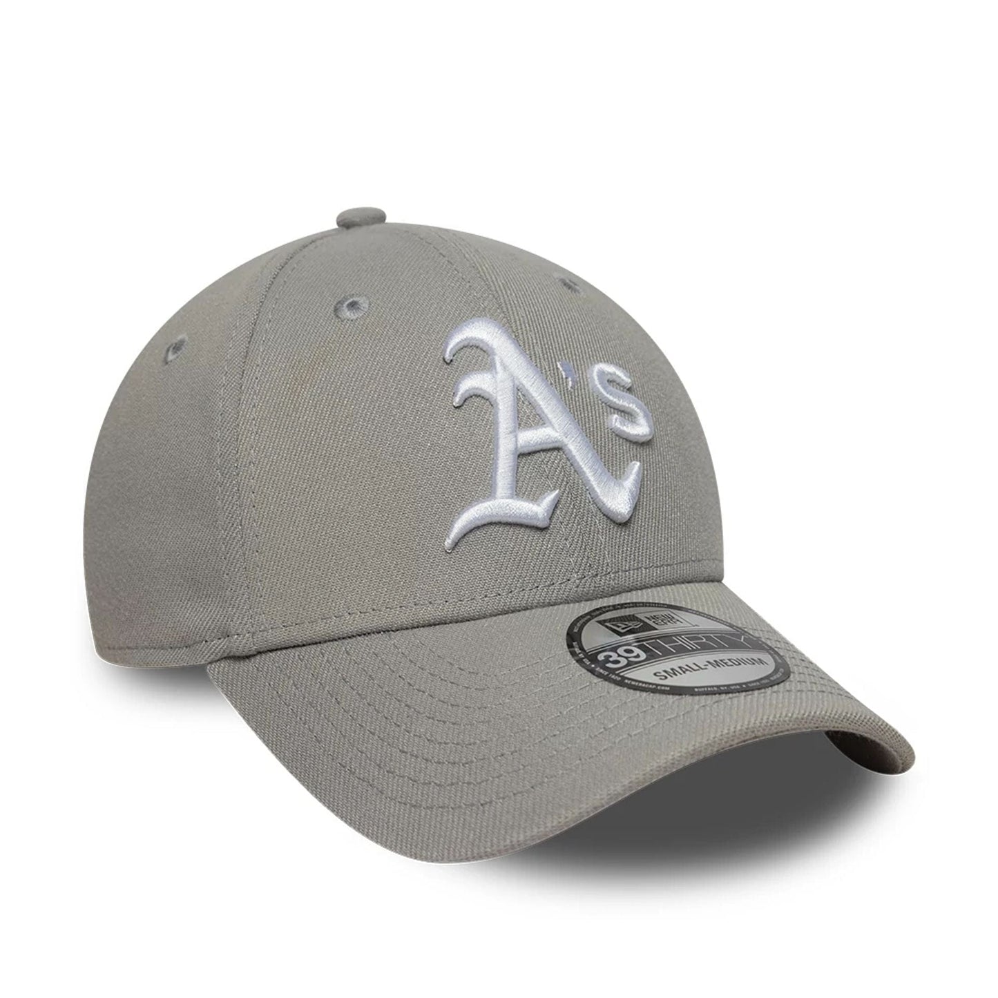 This is a Oakland Athletics MLB Grey 39THIRTY Stretch Fit Cap 3