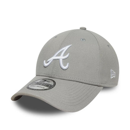 This is a Atlanta Braves MLB Grey 39THIRTY Stretch Fit Cap 1