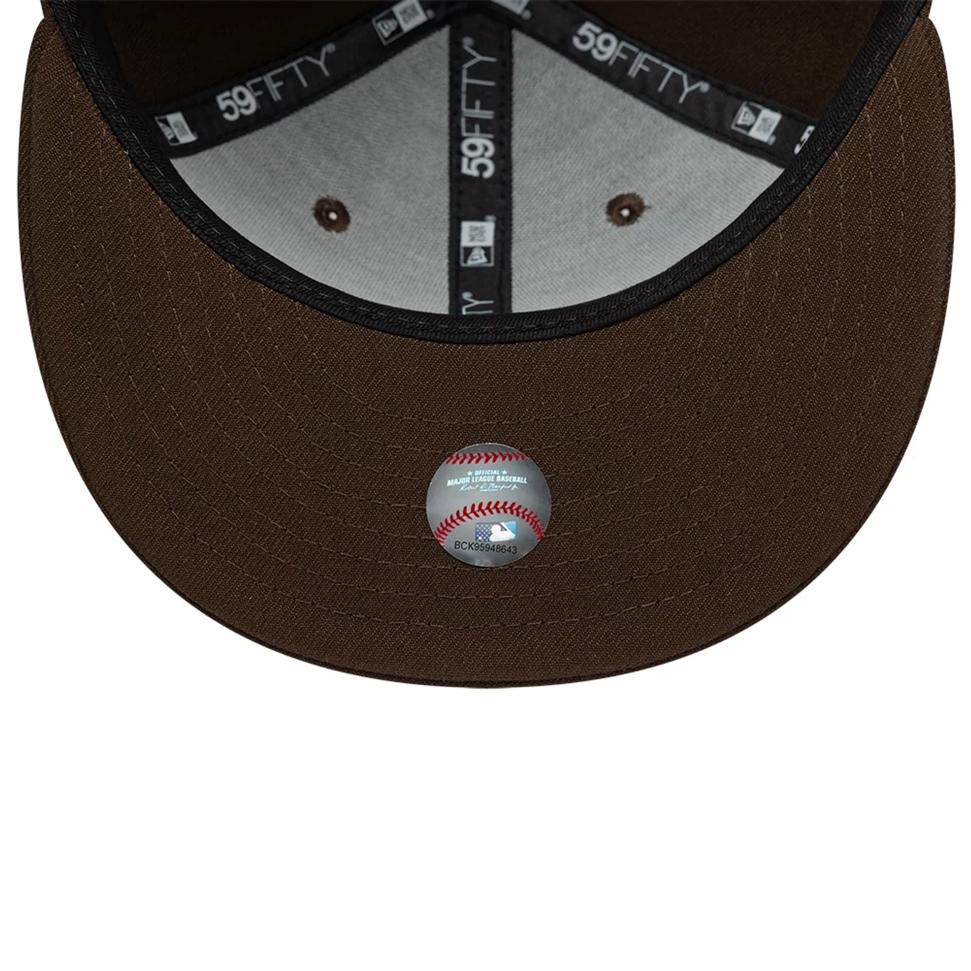 This is a LA Dodgers MLB Dark Brown 59FIFTY Fitted Cap 7