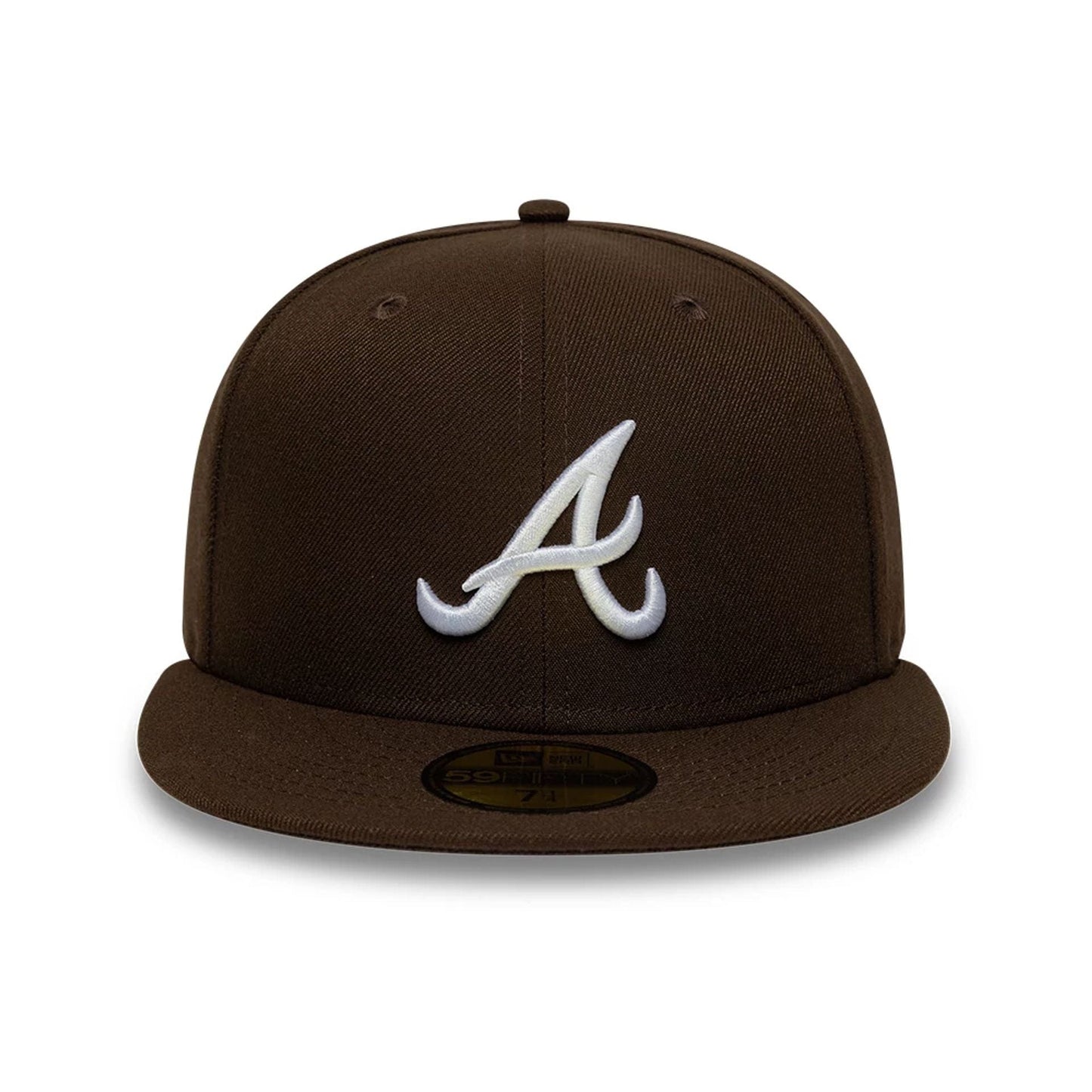 This is a Atlanta Braves MLB Dark Brown 59FIFTY Fitted Cap 2