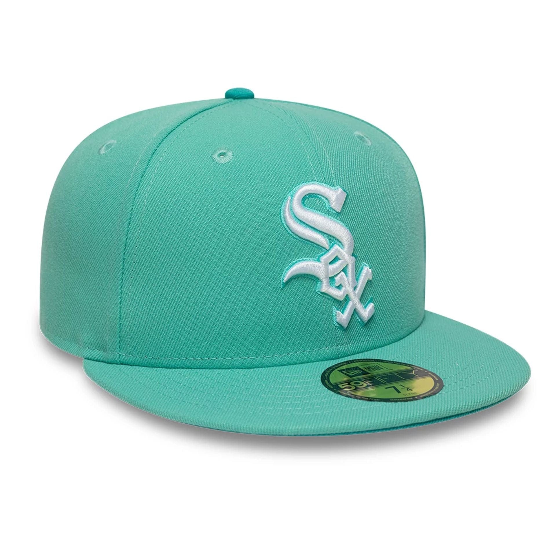 This is a Chicago White Sox MLB Turquoise 59FIFTY Fitted Cap 4