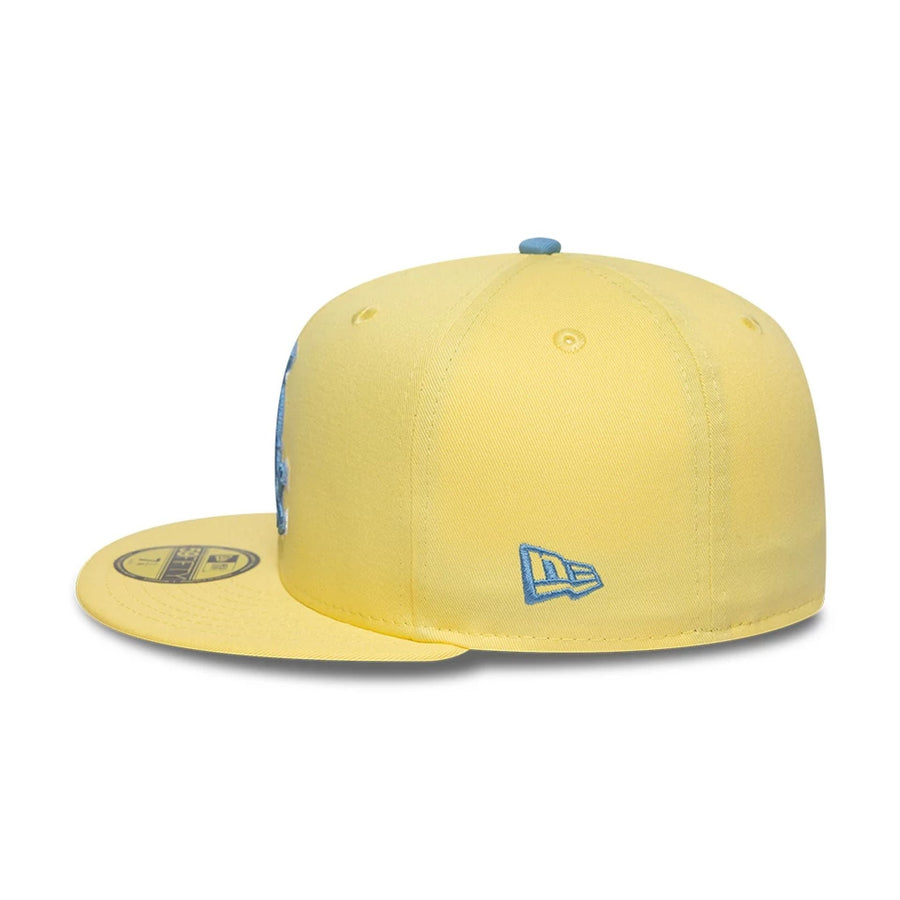 This is a Chicago White Sox MLB Pastel Yellow 59FIFTY Fitted Cap 6