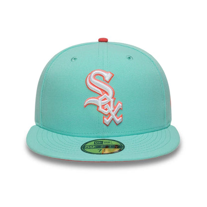 This is a Chicago White Sox MLB Turquoise 59FIFTY Fitted Cap 3