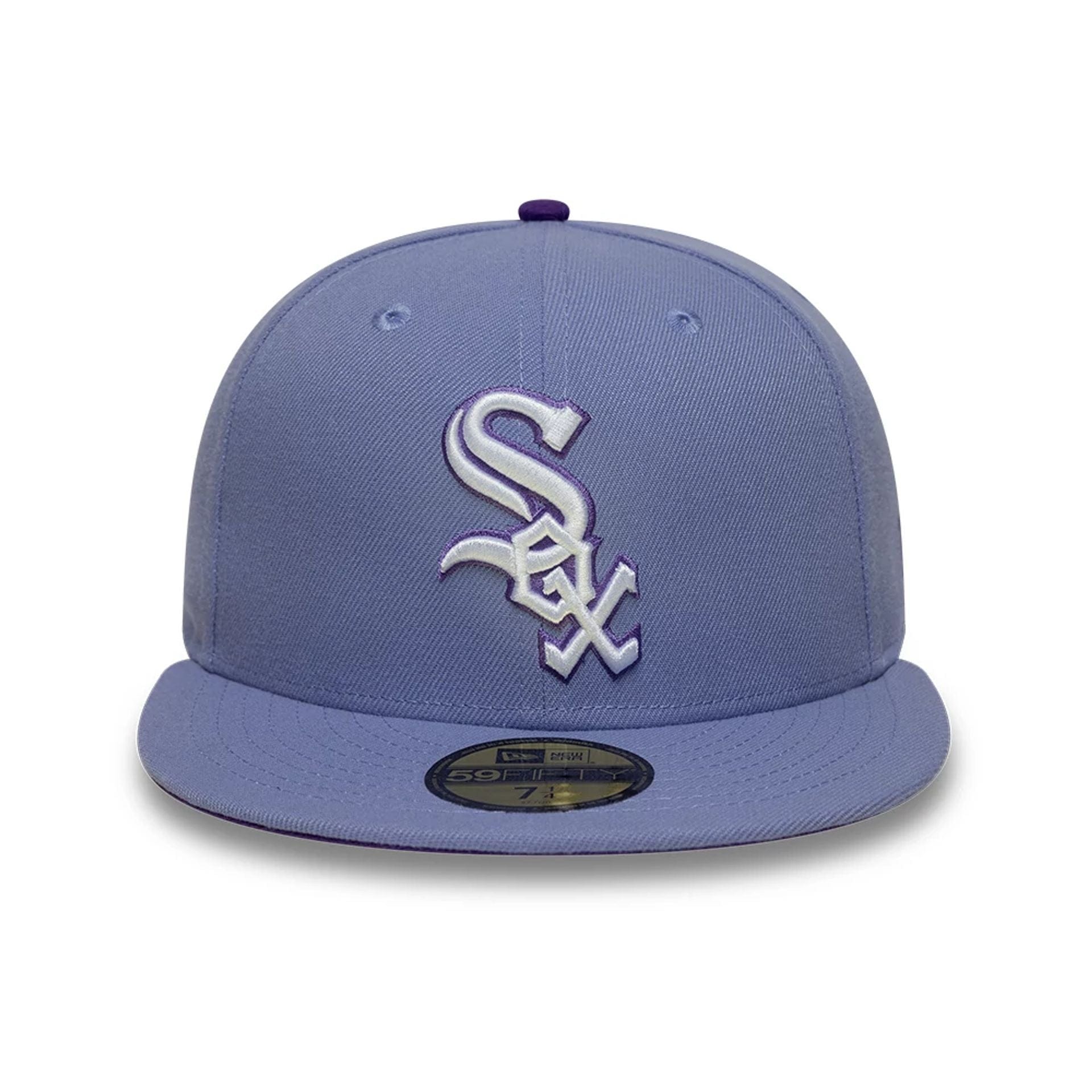 This is a Chicago White Sox MLB Pastel Purple 59FIFTY Fitted Cap 3
