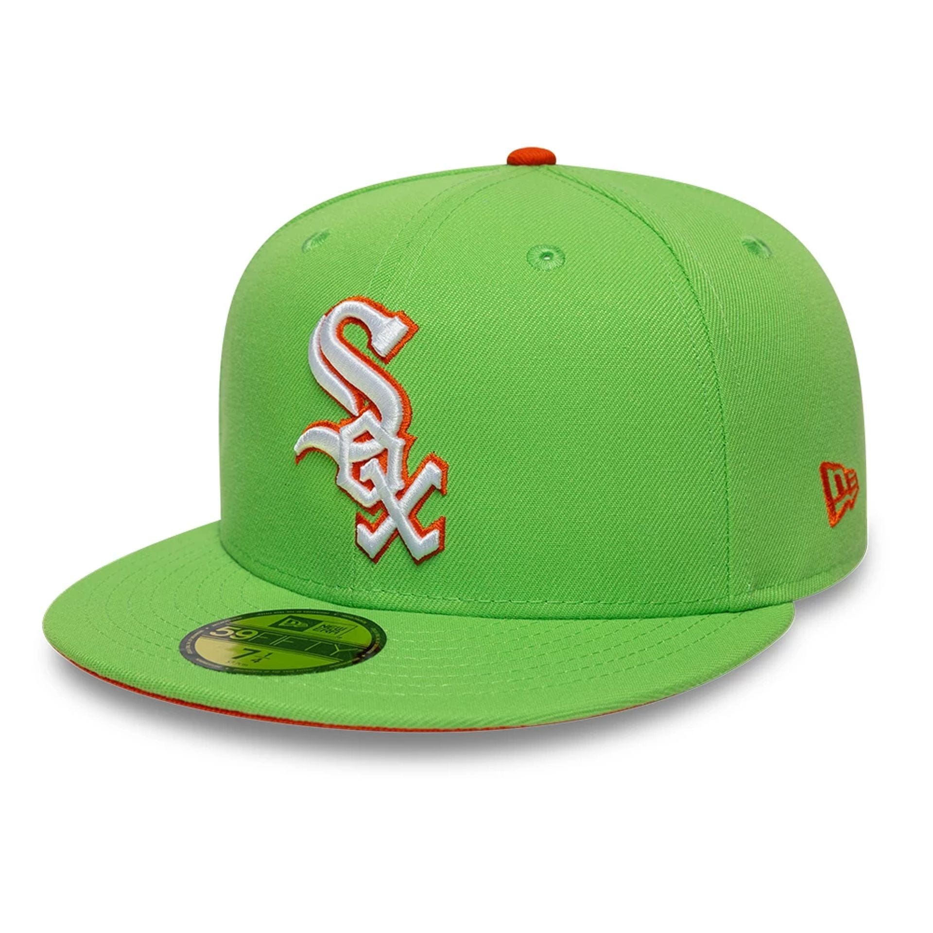 This is a Chicago White Sox MLB Bright Green 59FIFTY Fitted Cap 1