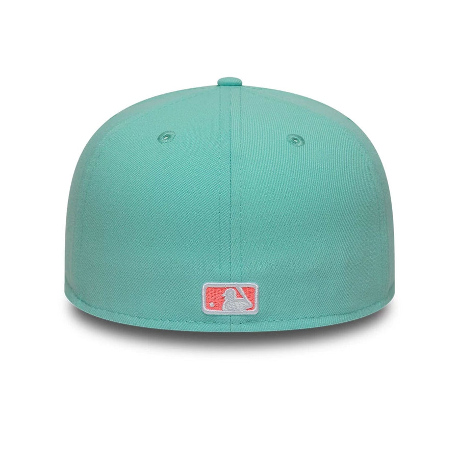 This is a New York Yankees MLB Turquoise 59FIFTY Fitted Cap 5
