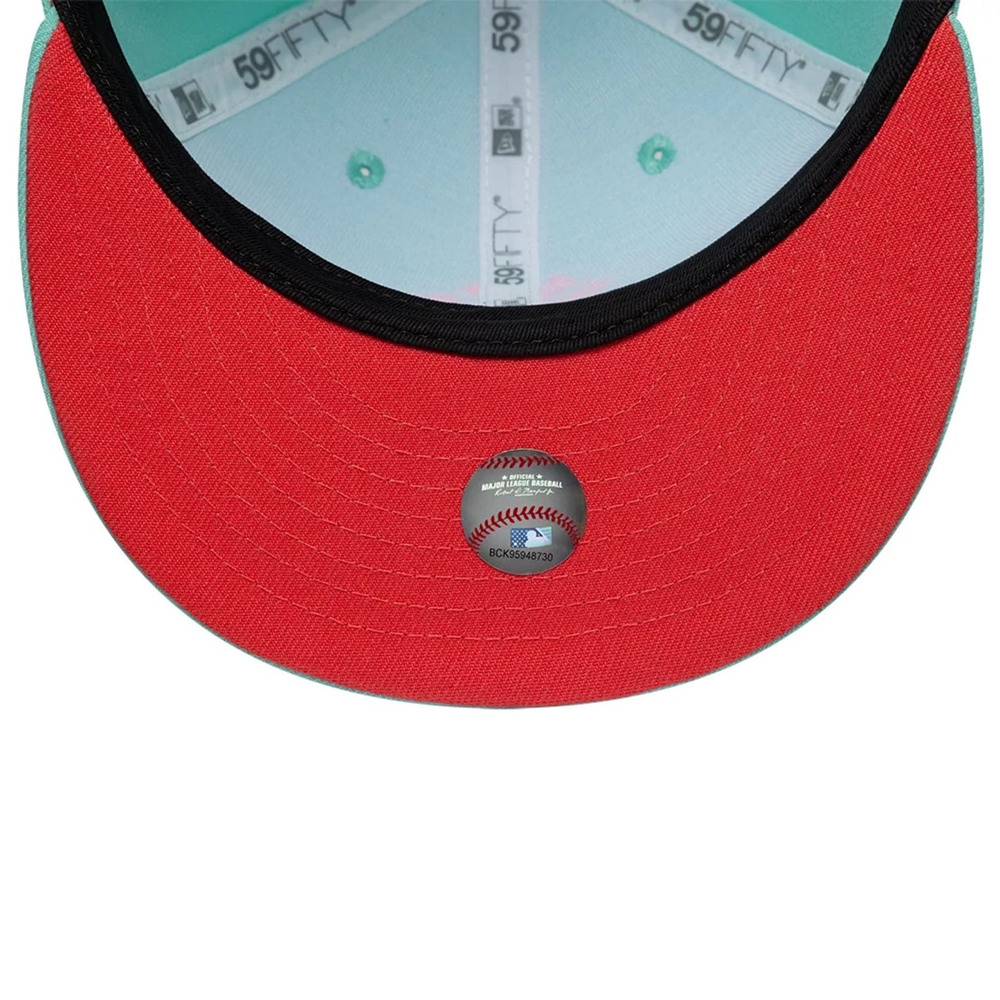 This is a New York Yankees MLB Turquoise 59FIFTY Fitted Cap 2