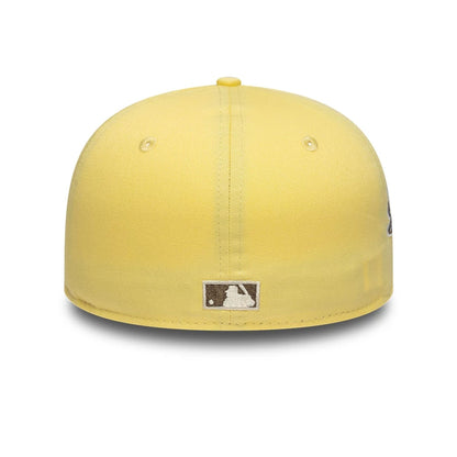 This is a LA Dodgers MLB Pastel Yellow 59FIFTY Fitted Cap 7