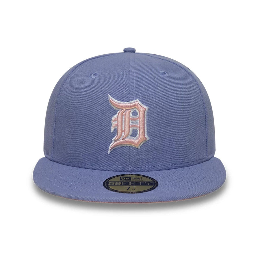 This is a Detroit Tigers MLB Pastel Purple 59FIFTY Fitted Cap 3
