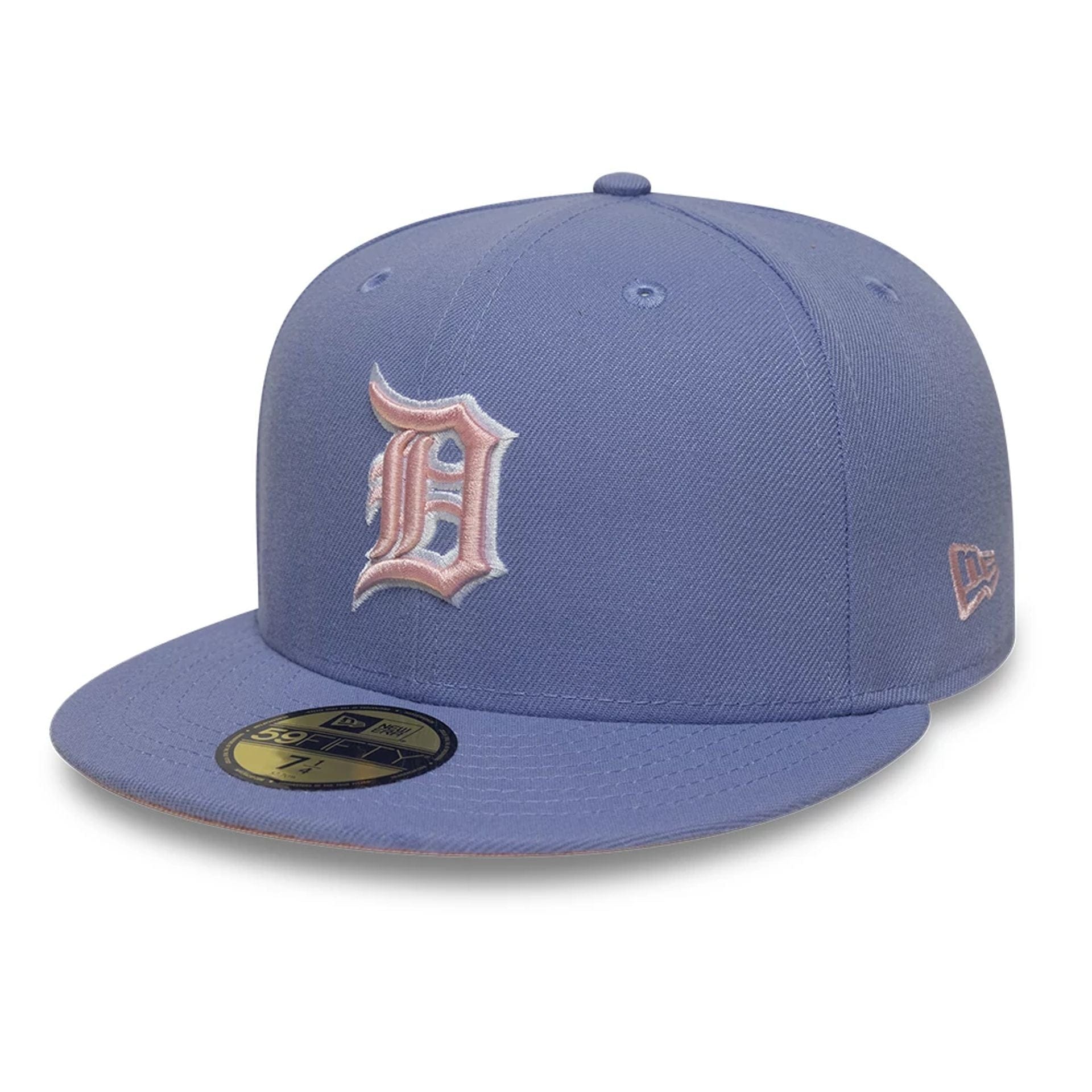 This is a Detroit Tigers MLB Pastel Purple 59FIFTY Fitted Cap 1