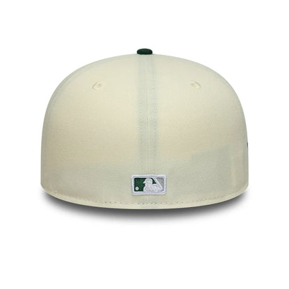 This is a New York Yankees MLB Cream 59FIFTY A-Frame Fitted Cap 7