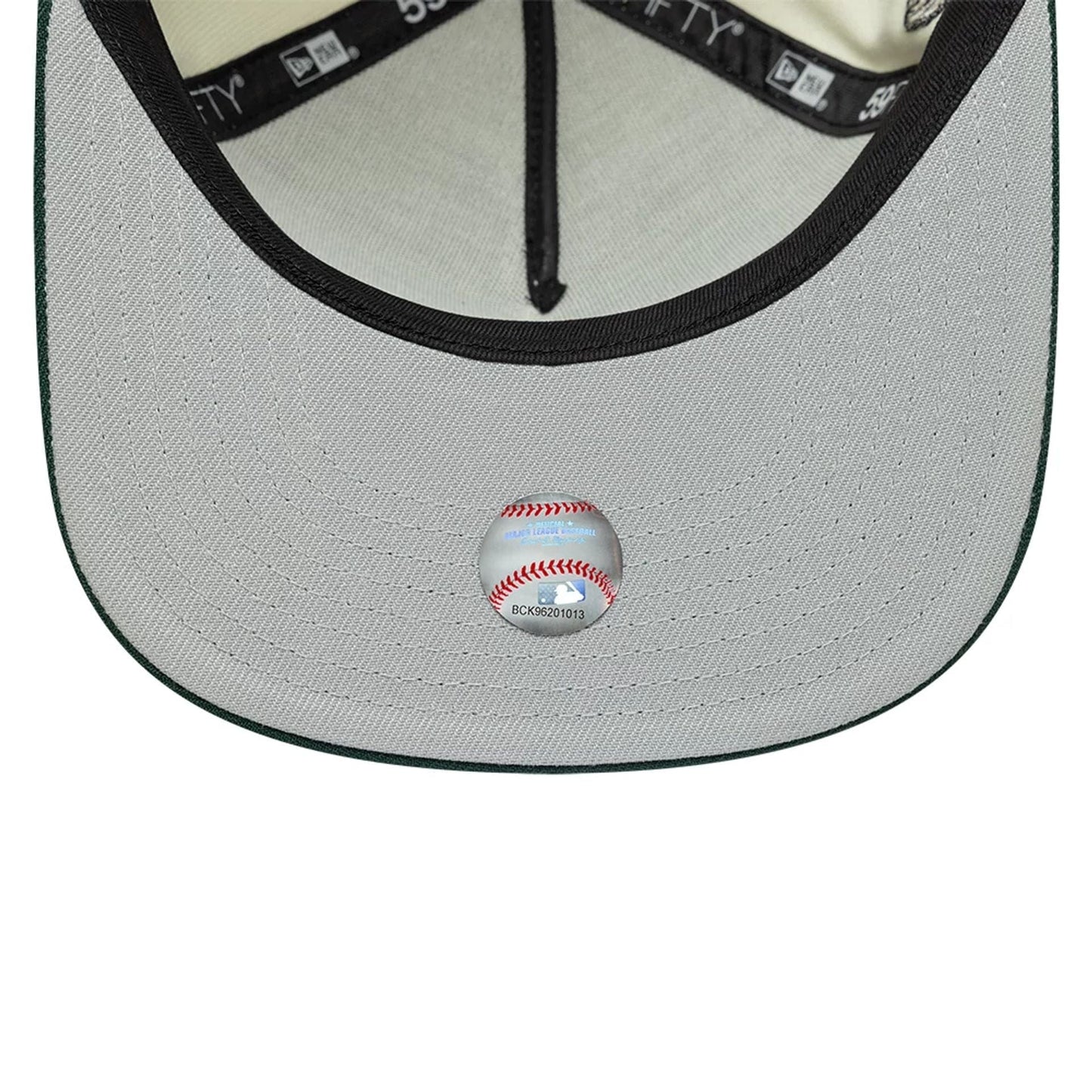 This is a New York Yankees MLB Cream 59FIFTY A-Frame Fitted Cap 2