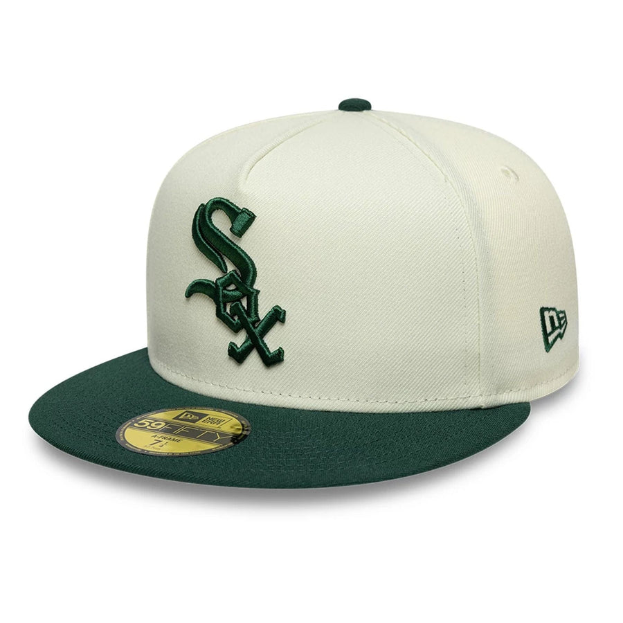 This is a Chicago White Sox MLB Cream 59FIFTY A-Frame Fitted Cap 4