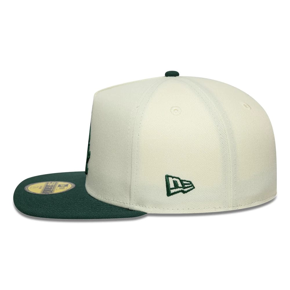 This is a Chicago White Sox MLB Cream 59FIFTY A-Frame Fitted Cap 6