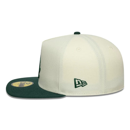 This is a Chicago White Sox MLB Cream 59FIFTY A-Frame Fitted Cap 6