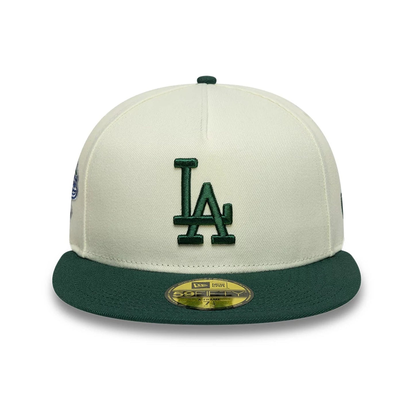 This is a LA Dodgers MLB Cream 59FIFTY A-Frame Fitted Cap 3