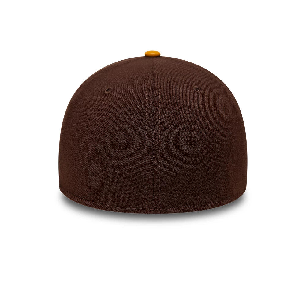 This is a  New Era Dark Brown 39THIRTY Stretch Fit Cap 6