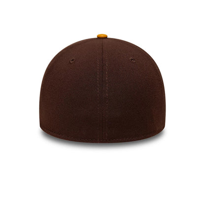 This is a  New Era Dark Brown 39THIRTY Stretch Fit Cap 6