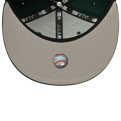 Pictured is this MLB LA Dodgers 59FIFTY Fitted cap in dark green. 2