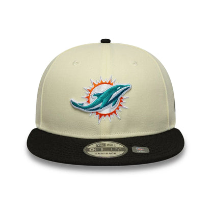 This is a Miami Dolphins NFL Cream 9FIFTY Snapback Adjustable Cap 2