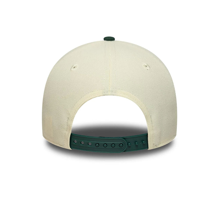 This is a  New Era Cream 9FORTY A-Frame Adjustable Cap 5