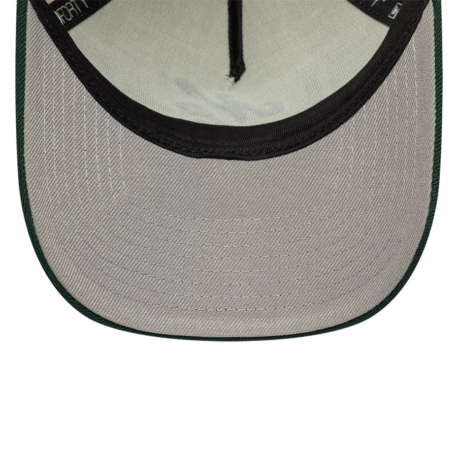 This is a  New Era Cream 9FORTY A-Frame Adjustable Cap 2