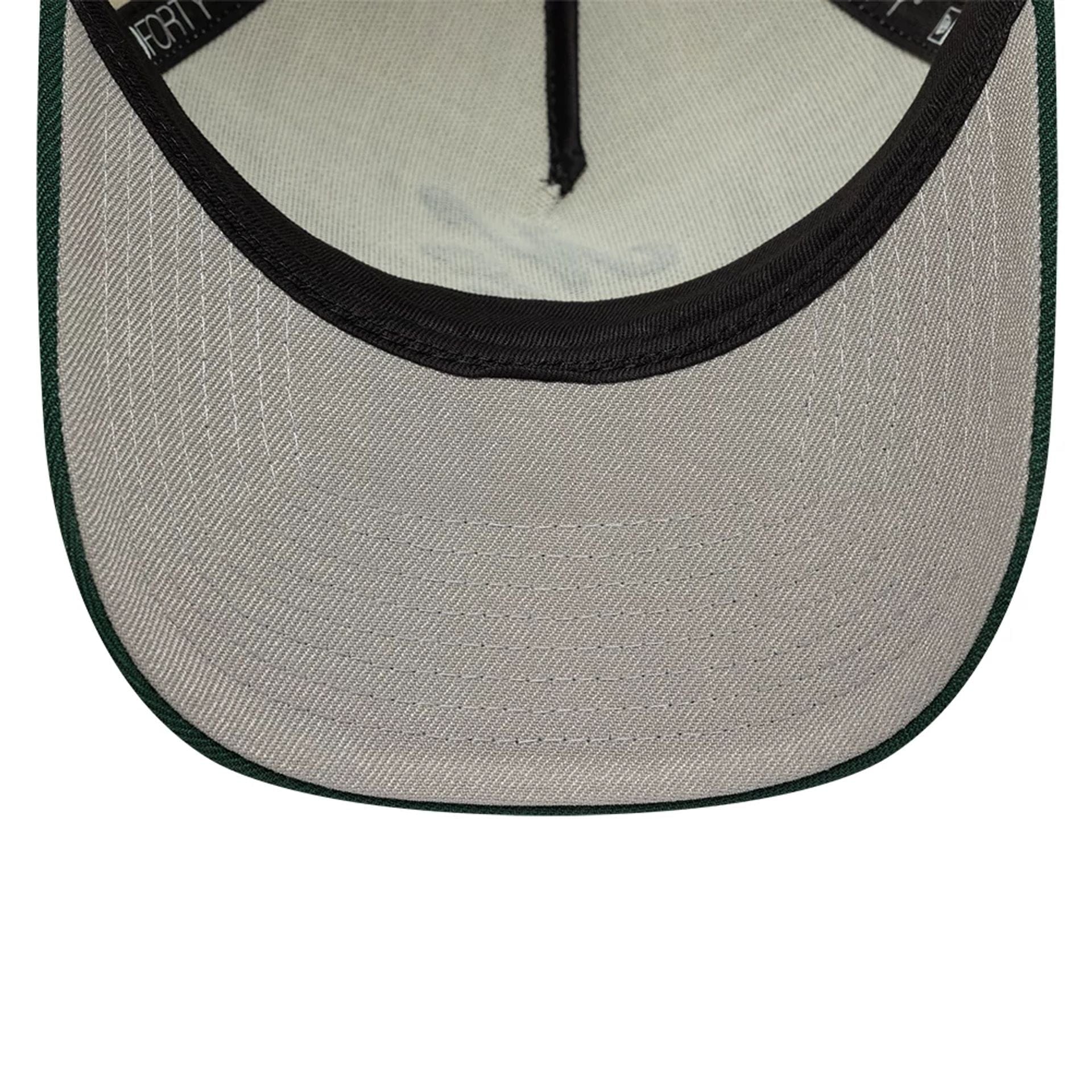 This is a  New Era Cream 9FORTY A-Frame Adjustable Cap 2