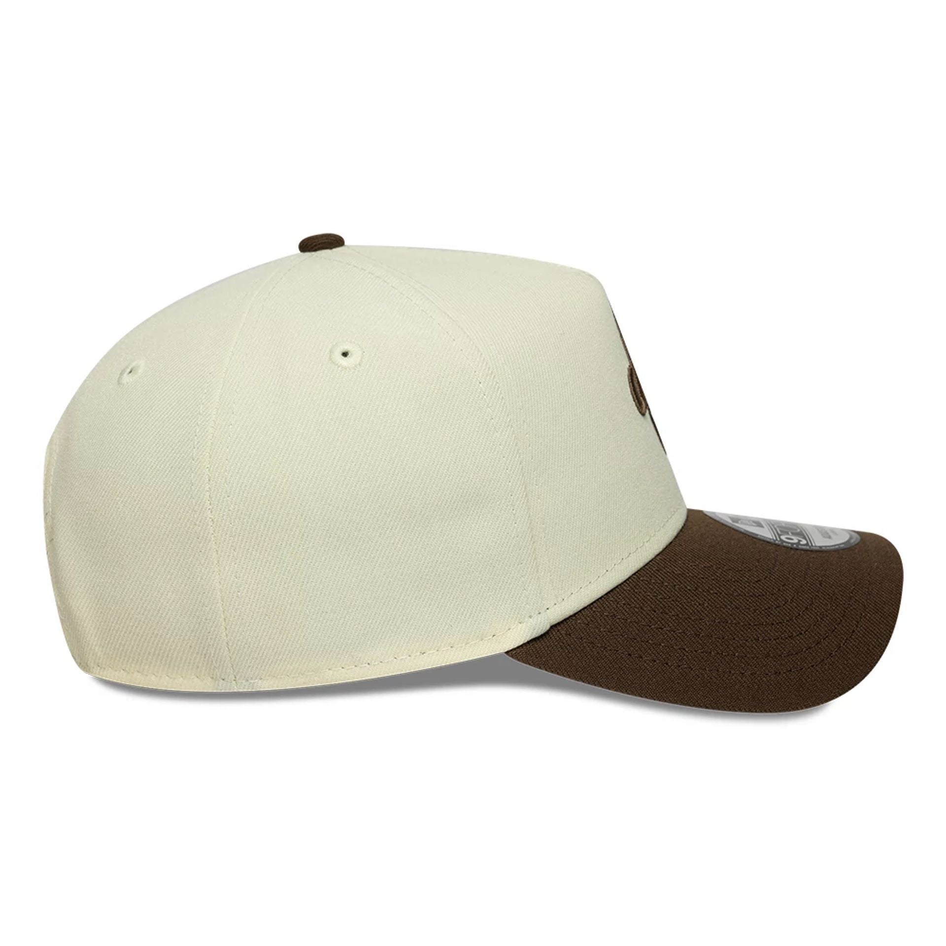This is a  New Era Cream 9FORTY A-Frame Adjustable Cap 7