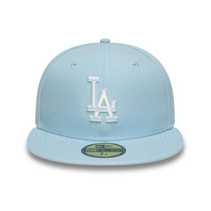 This is a LA Dodgers MLB Pastel Blue 59FIFTY Fitted Cap 2