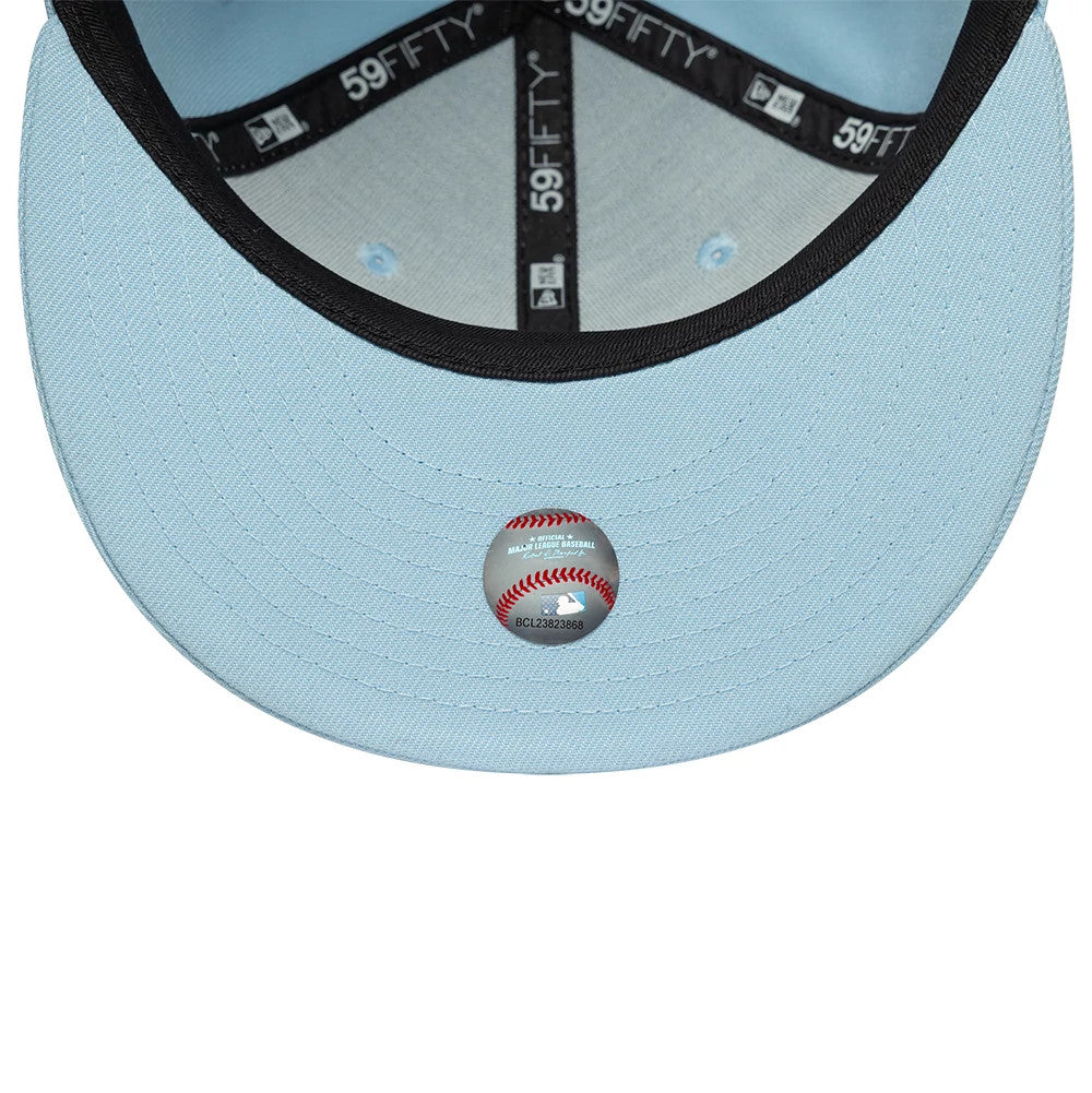 This is a LA Dodgers MLB Pastel Blue 59FIFTY Fitted Cap 7