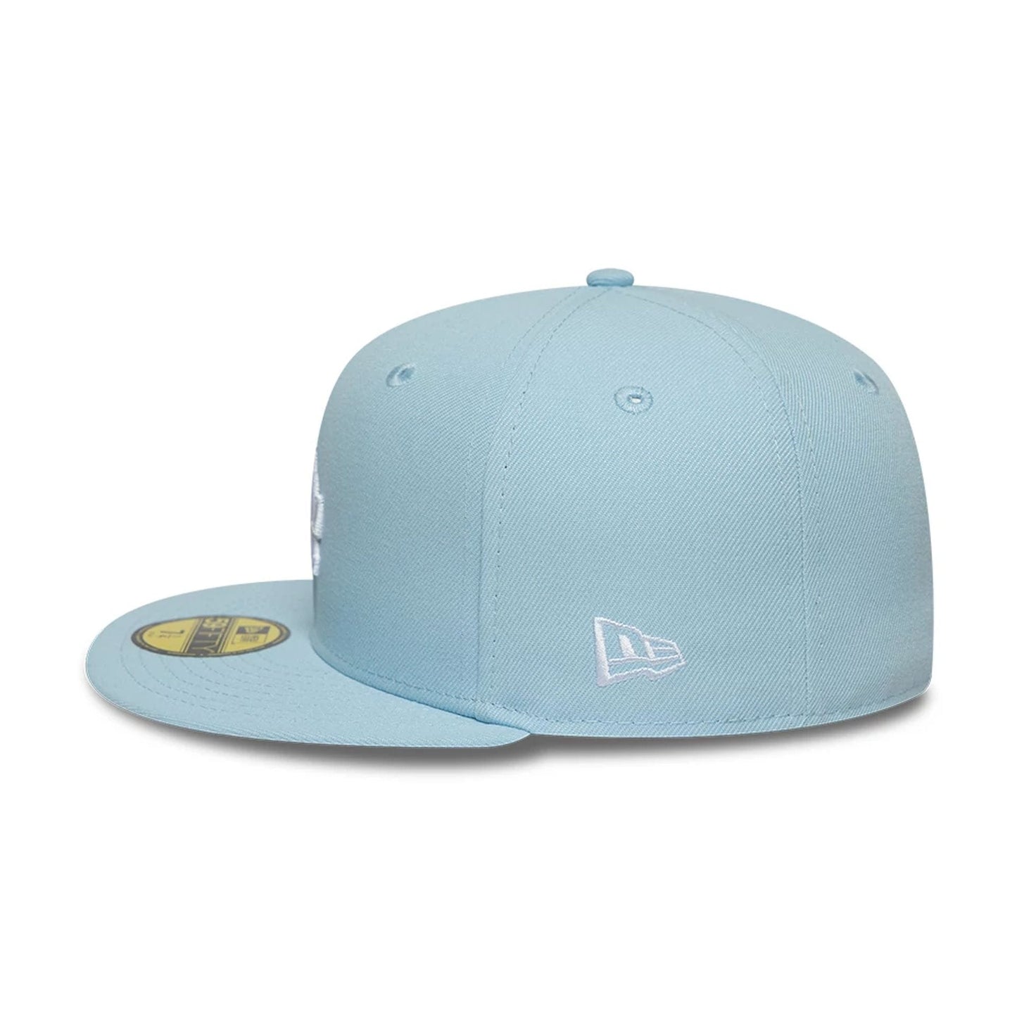 This is a LA Dodgers MLB Pastel Blue 59FIFTY Fitted Cap 4