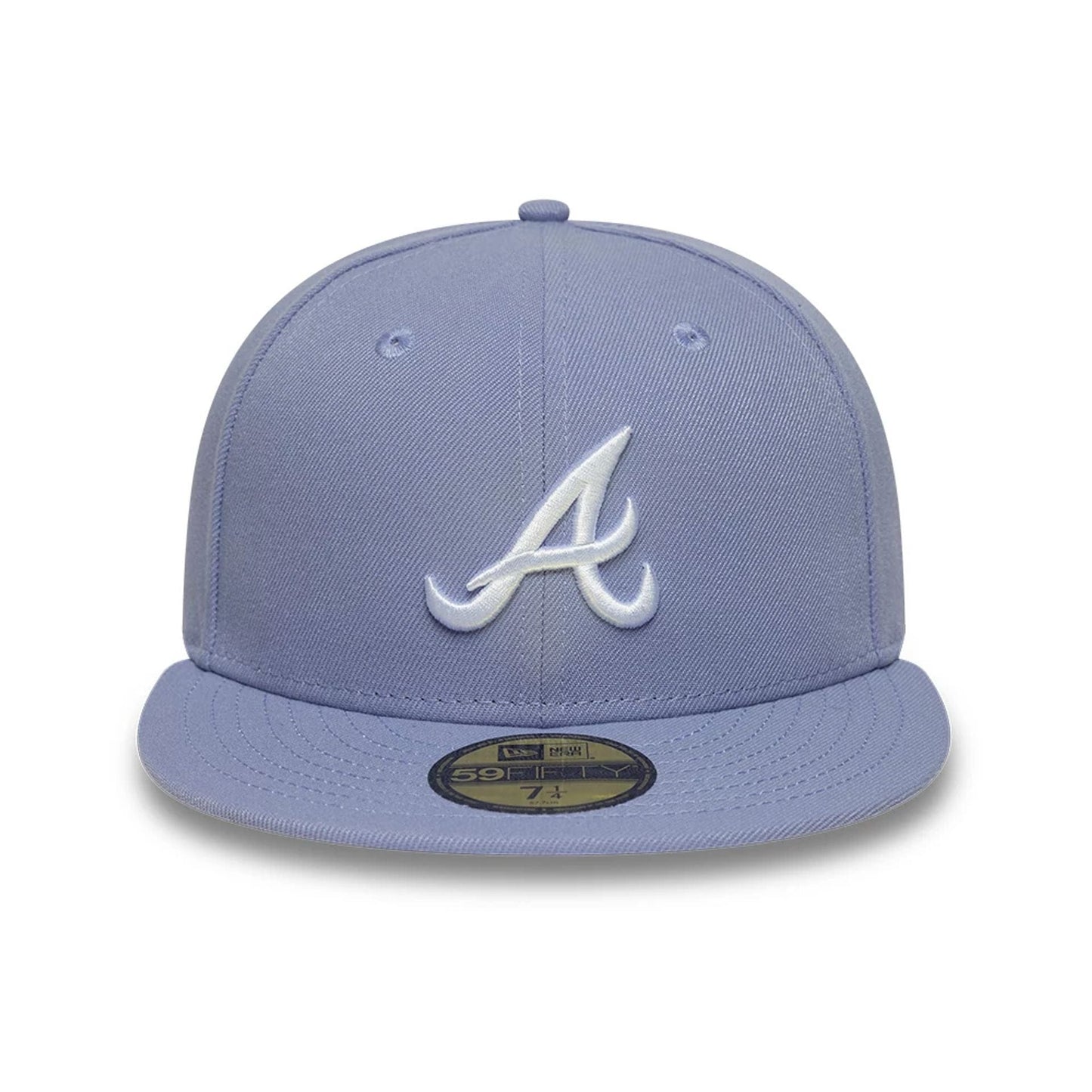 This is a Atlanta Braves MLB Pastel Purple 59FIFTY Fitted Cap 2