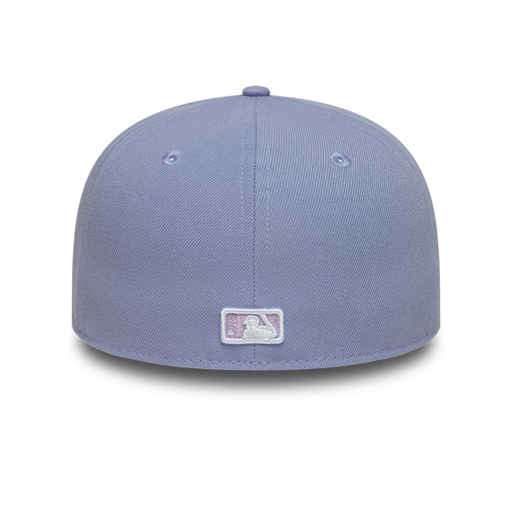 This is a Atlanta Braves MLB Pastel Purple 59FIFTY Fitted Cap 6