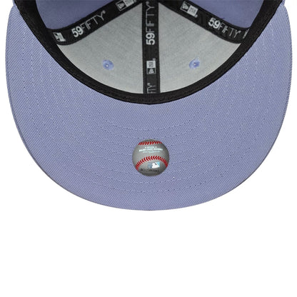 This is a Atlanta Braves MLB Pastel Purple 59FIFTY Fitted Cap 7