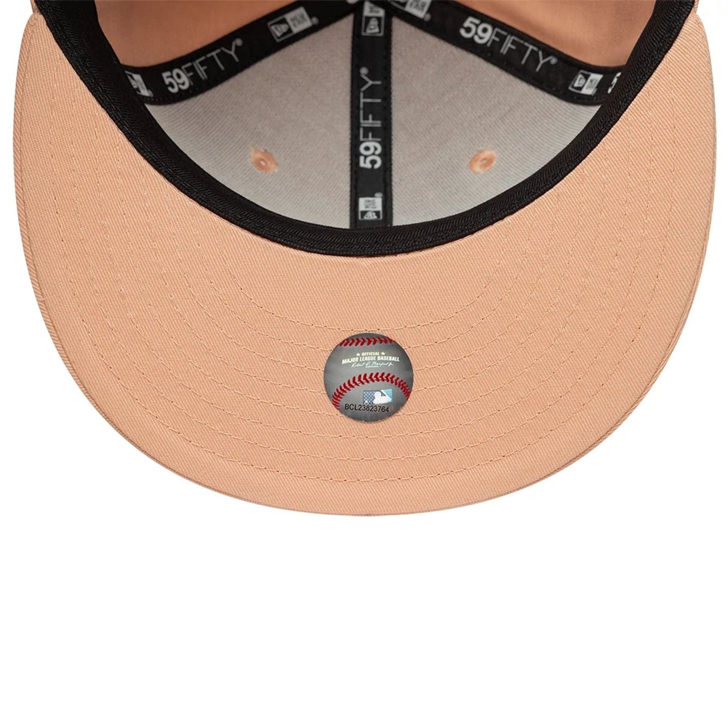 This is a Oakland Athletics MLB Pastel Pink 59FIFTY Fitted Cap 7