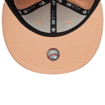 This is a Oakland Athletics MLB Pastel Pink 59FIFTY Fitted Cap 7
