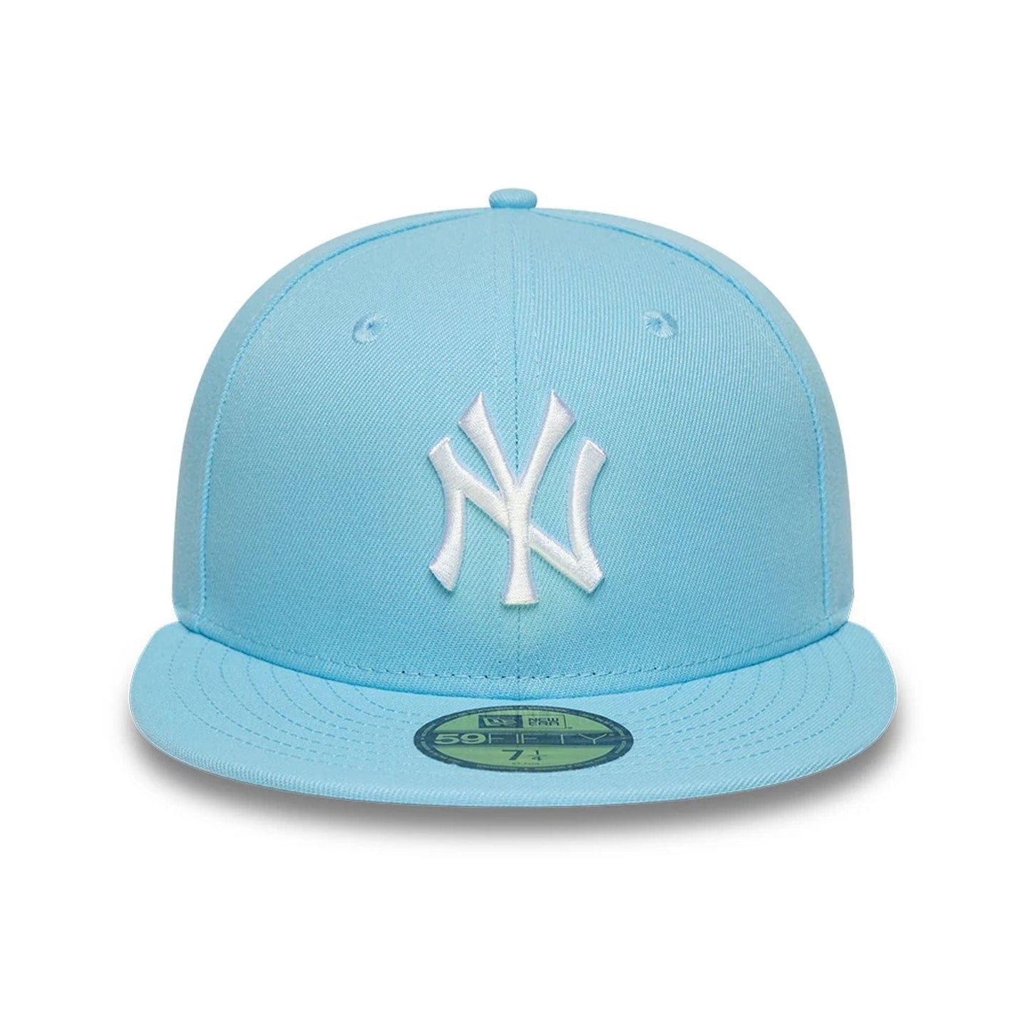 This is a New York Yankees MLB Pastel Blue 59FIFTY Fitted Cap 2