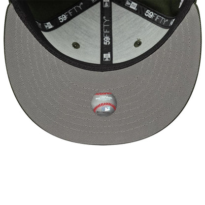 This is a LA Dodgers MLB Dark Green 59FIFTY Fitted Cap 2